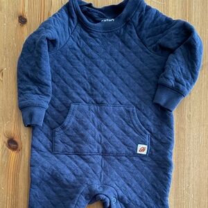 Carter's Quilted Navy Romper